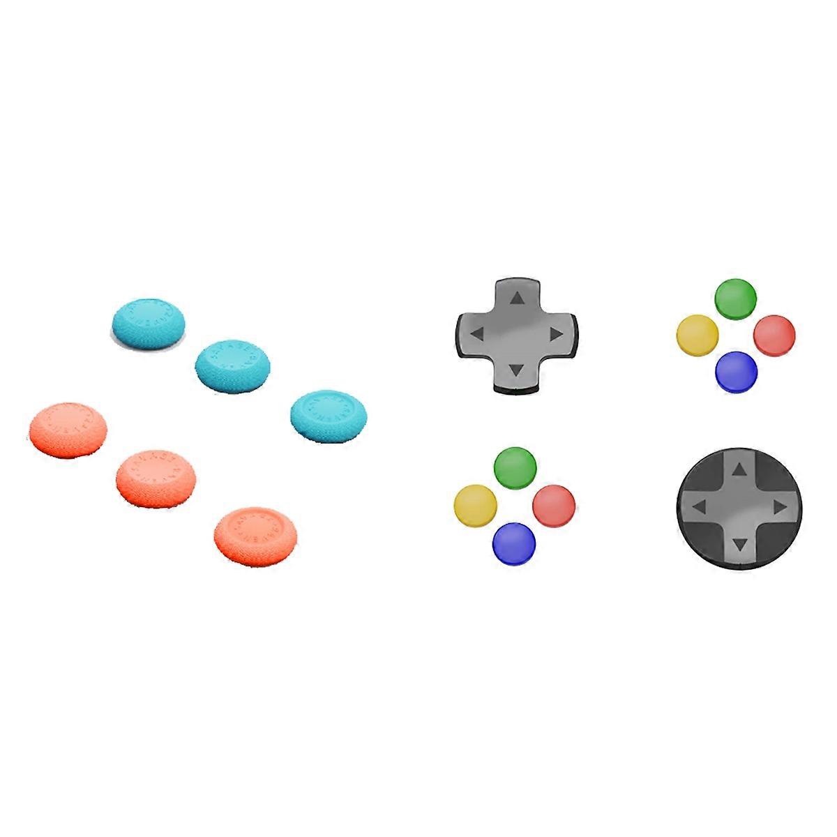 For Switch2 Joystick Cap+D-Pad Button Cap Set for 2 D-PAD Color Button Cap Accessories