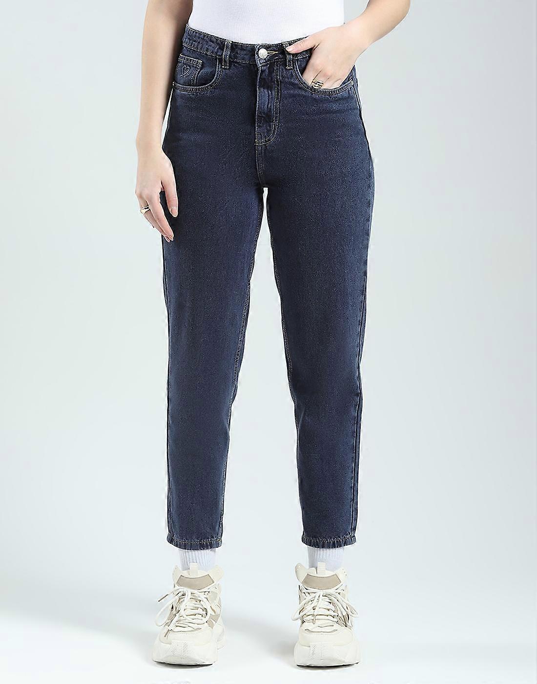 Monte Carlo Jeans Donna Regular Fit Solid Denim
