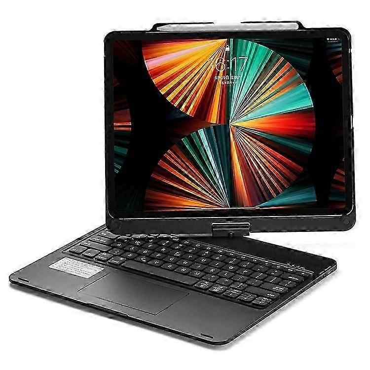 Compatible Keyboard Case for Air 13 (2024) & Pro 12.9 (2022/2021/2020/2018) with Backlit Trackpad & Tablet Cover