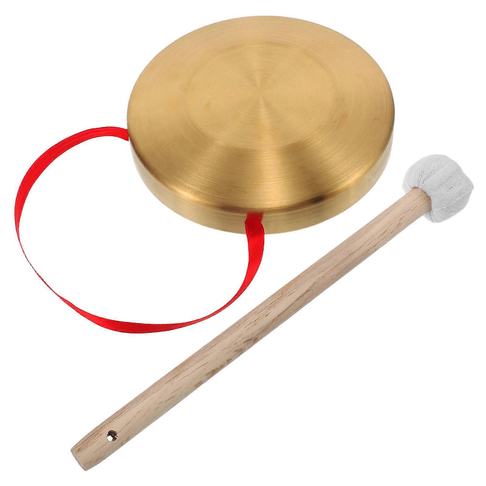 Gong with Wooden Mallet – Traditional Percussion Instrument for Music Education, Celebration, and Decorative Use in Schools and Parties