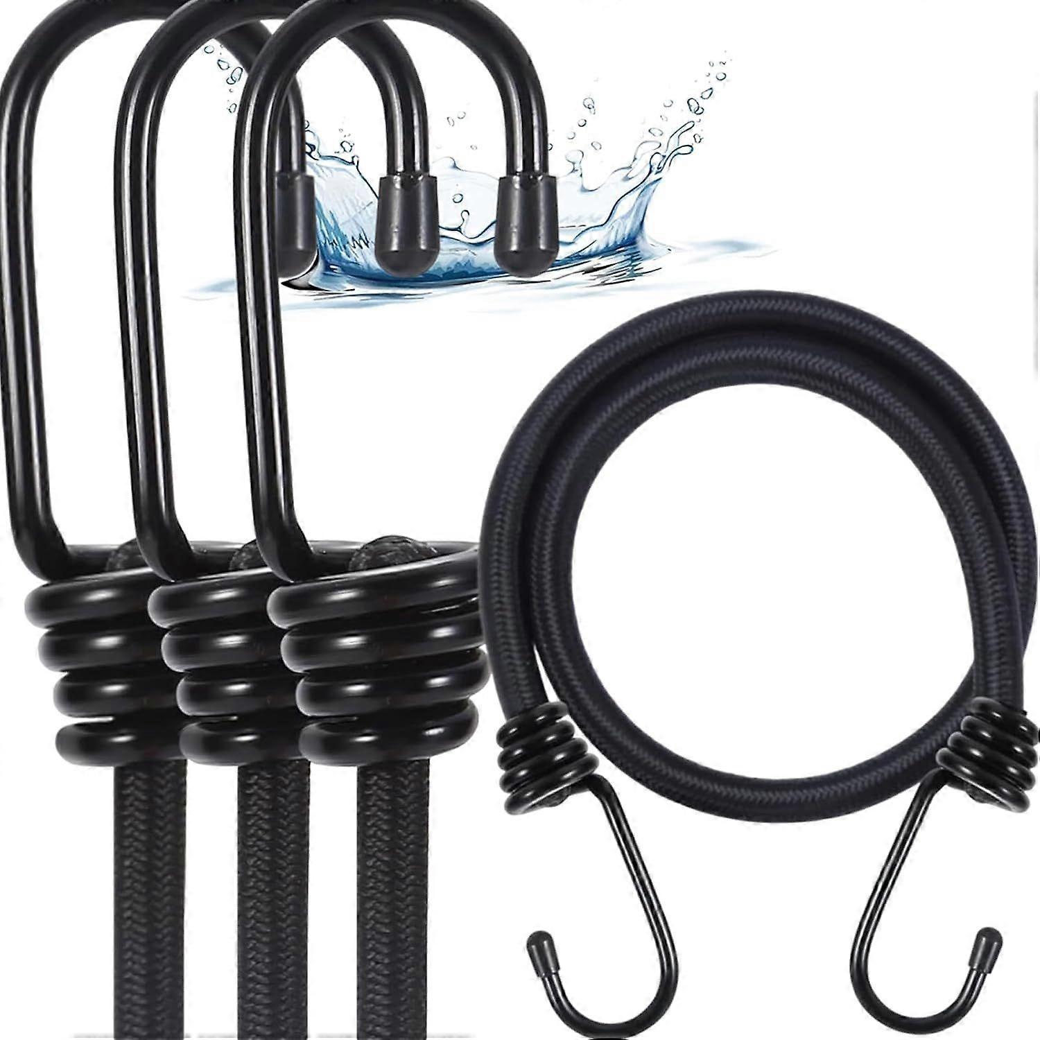 47" Heavy Duty Bungee Cords with Hooks, 4 Pack Bungee Cord, Bungee Cords Heavy