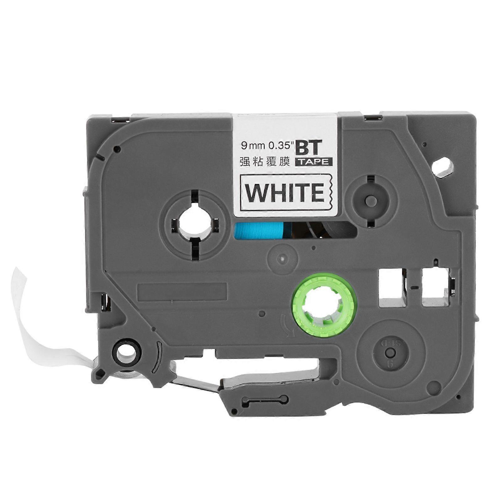 Compatible for TZe221 PTouch Black On White Laminated Label Tape 9mm BT-221