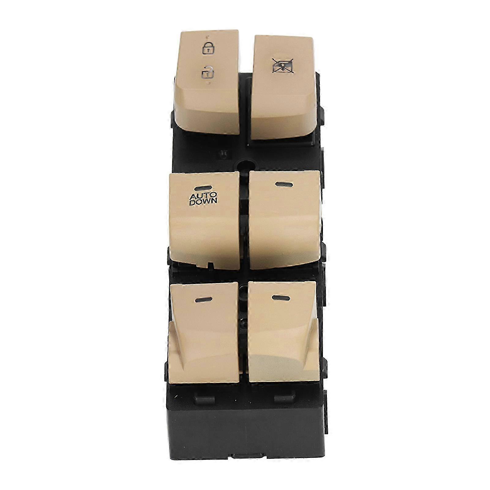 Power window control switch for sedans featuring master window lifter functionality