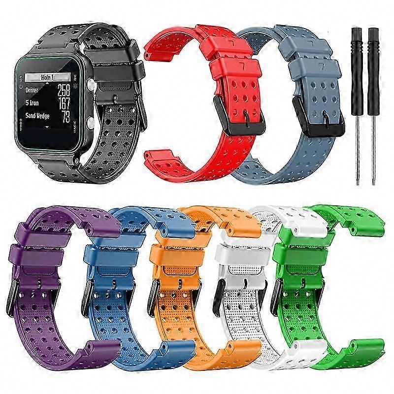 Garmin Approach S20 Silikon Erstatningsstropp, Monokrom Klokkerem For Garmin Approach S20 Mote Armbånd