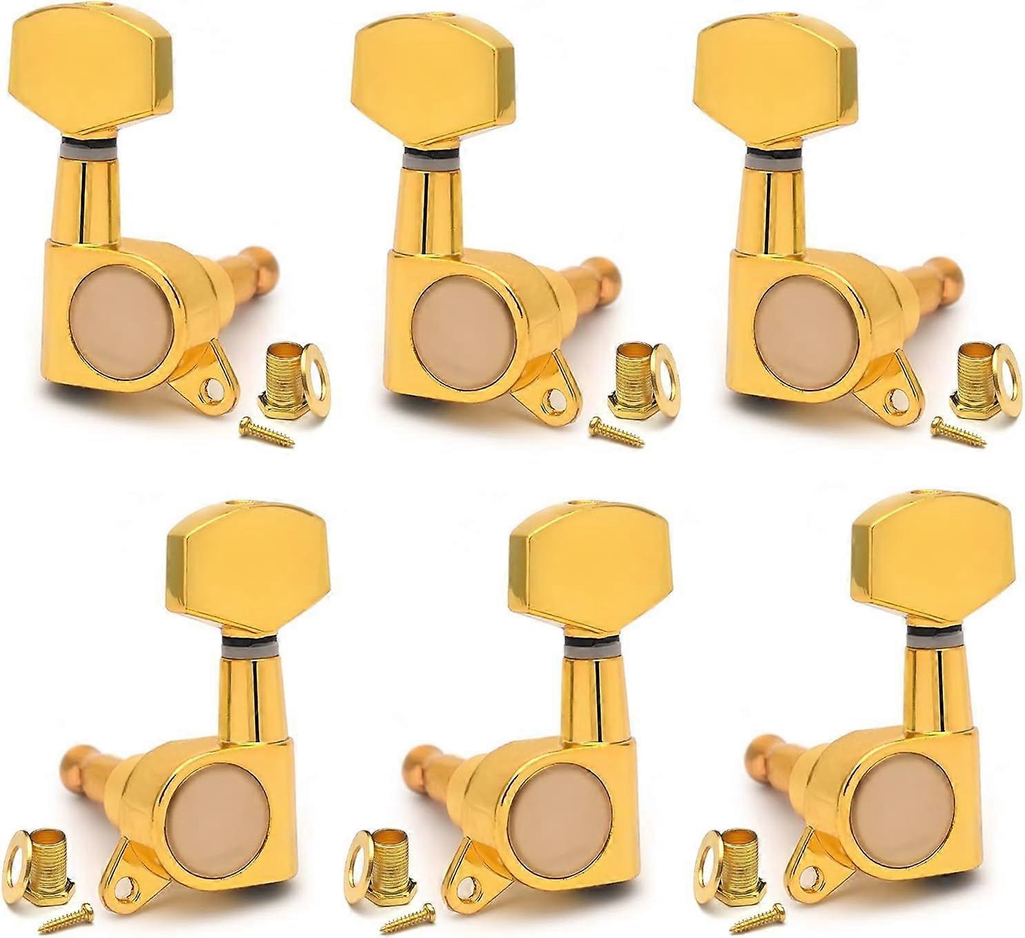 Hand Sealed Guitar Tuner Pegs,Big Square Electric Guitar String Tuning Pegs Keys for Fend
