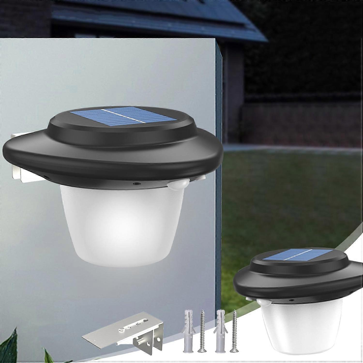Outdoor Solar Wall Light SMD Wick White Light