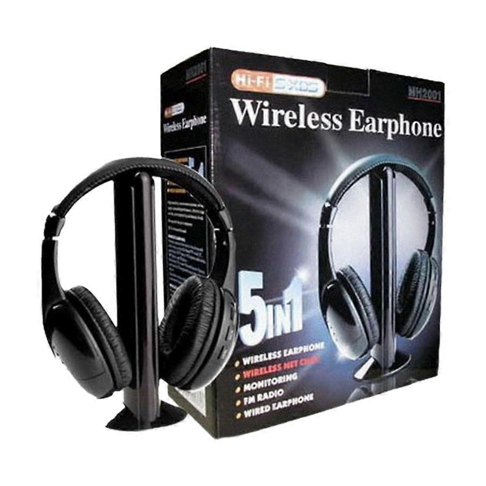 5-in-1 Wireless Headset for Multi-Purpose Use