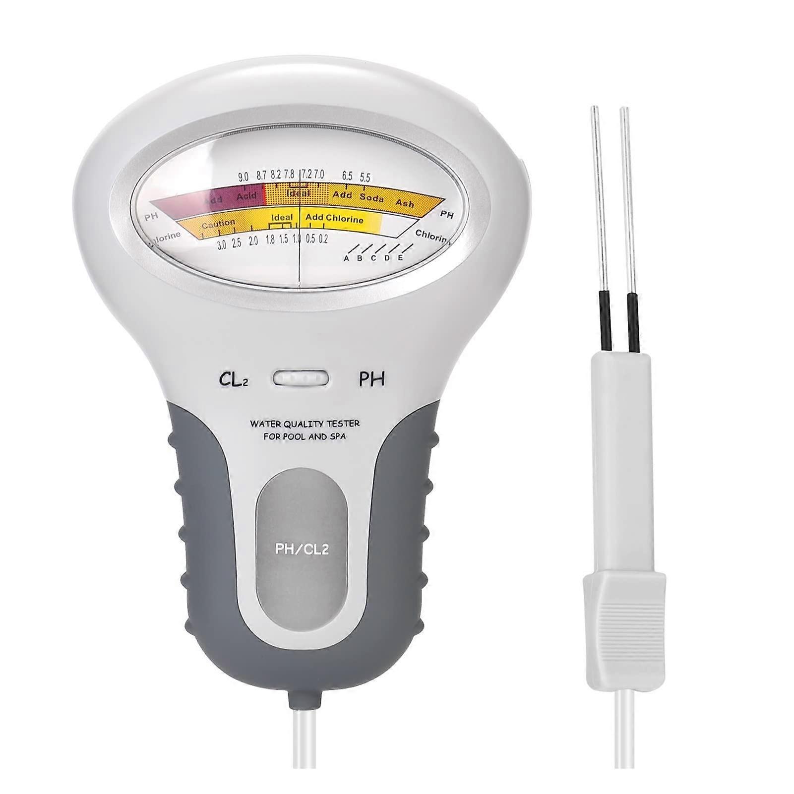 Water Quality Detector 2 In 1 PH And Chlorine Meter For Pool And Aquarium CL2 Water Testing Device