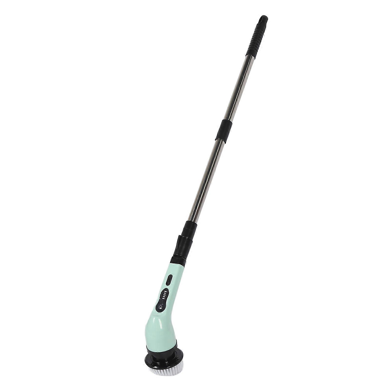 Electric Spin Scrubber 9 Heads Green 2000mAh 25W Adjustable Handle