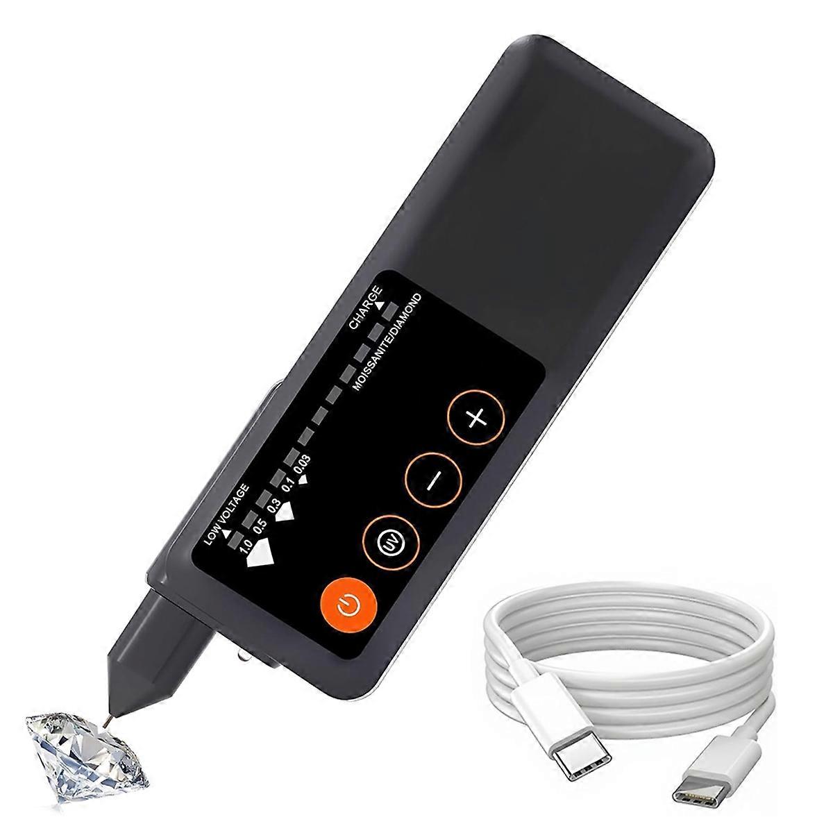 Diamond Tester ricaricabile con schermo LCD e luce UV