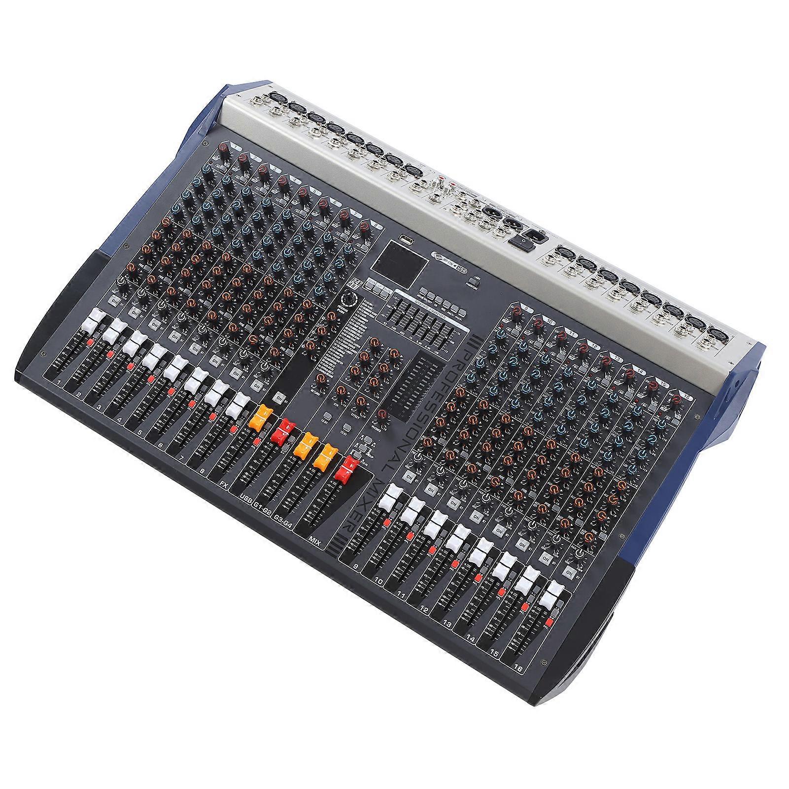 16-Channel Metal Sound Board Mixing Console Desk System