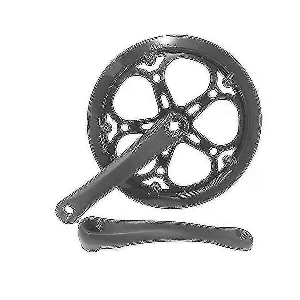 Bicycle crankset, black 52T, reduces friction and extends service life