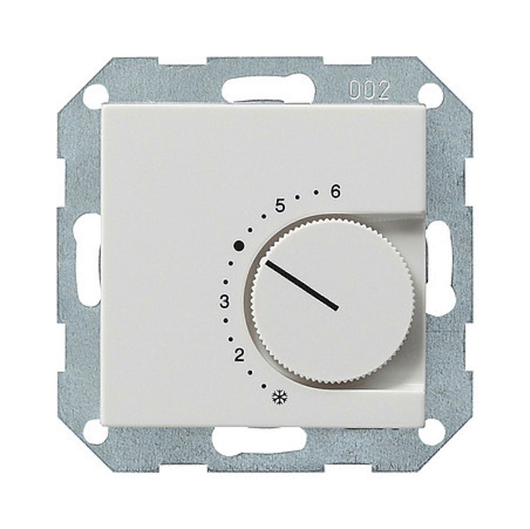 System 55 Raumtemperaturregler, Wechsler, Reinweiß glänzend