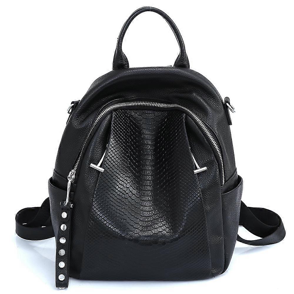 Sac à dos en cuir pour les femmes Mode Alligator Rivet Simple Femme Épaule Voyage École Livre Sac À dos Fille Sacs à dos
