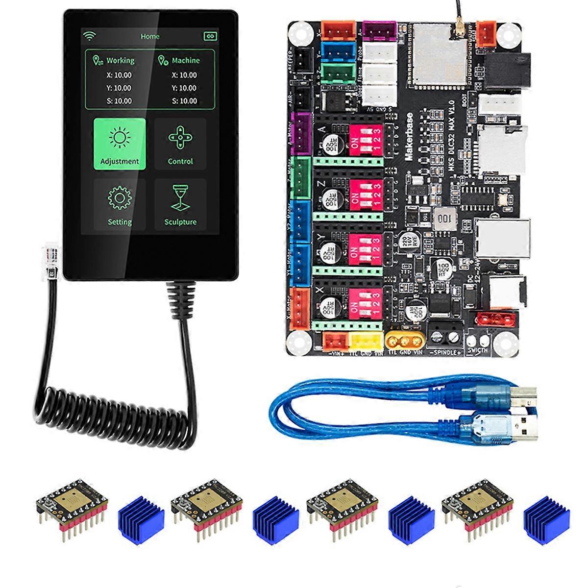 MKS DLC32 MAX CNC Router Board Gravering Maskine 4 Controller Træværk Graver Bundkort