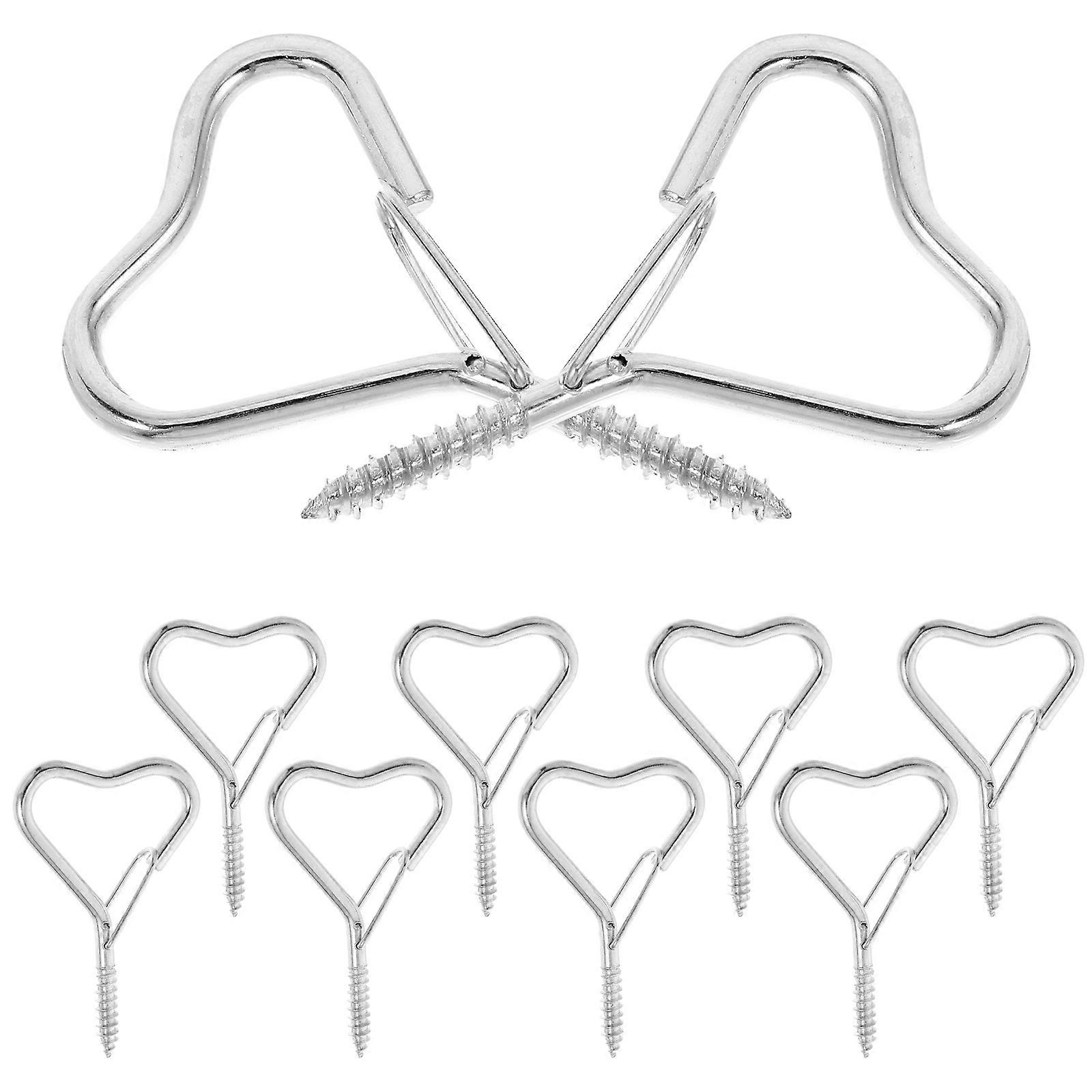 Ceiling Hooks For Decorations Small Screw Hooks Screw Mounted For Outdoor Decorating Iron 10Pcs