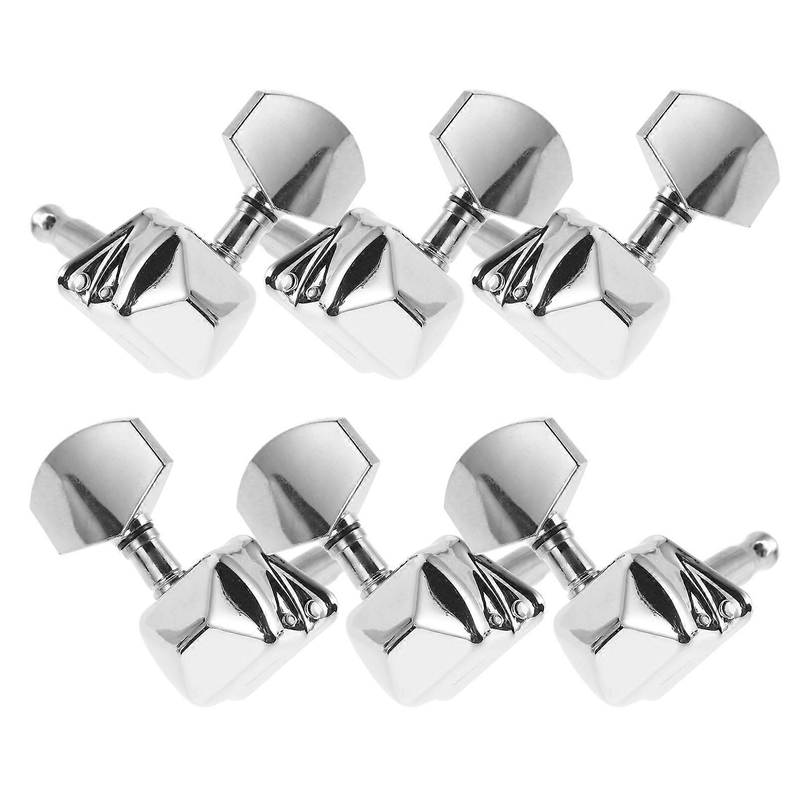 Tuning Keys Open-Gear Modern Design For Acoustic Guitar Maintenance Durable Construction 6Pcs
