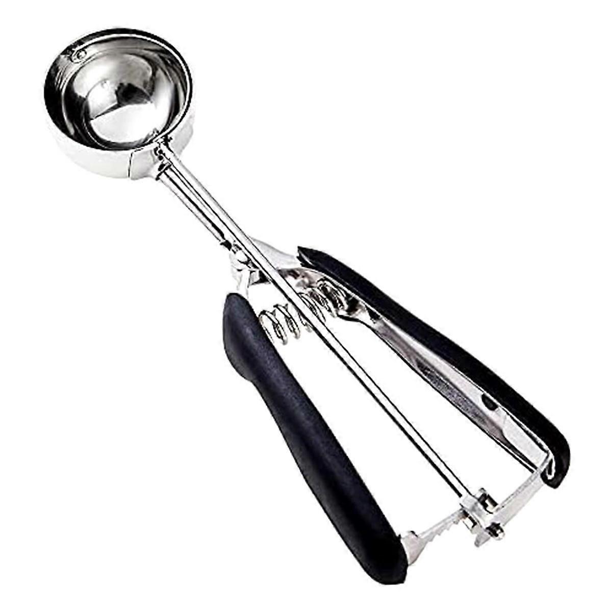 Cookie Scoop, Cookie Dough Scoop, Spring-Loaded Ice Cream Scoop, Stainless Steel Scoop, Comfortable