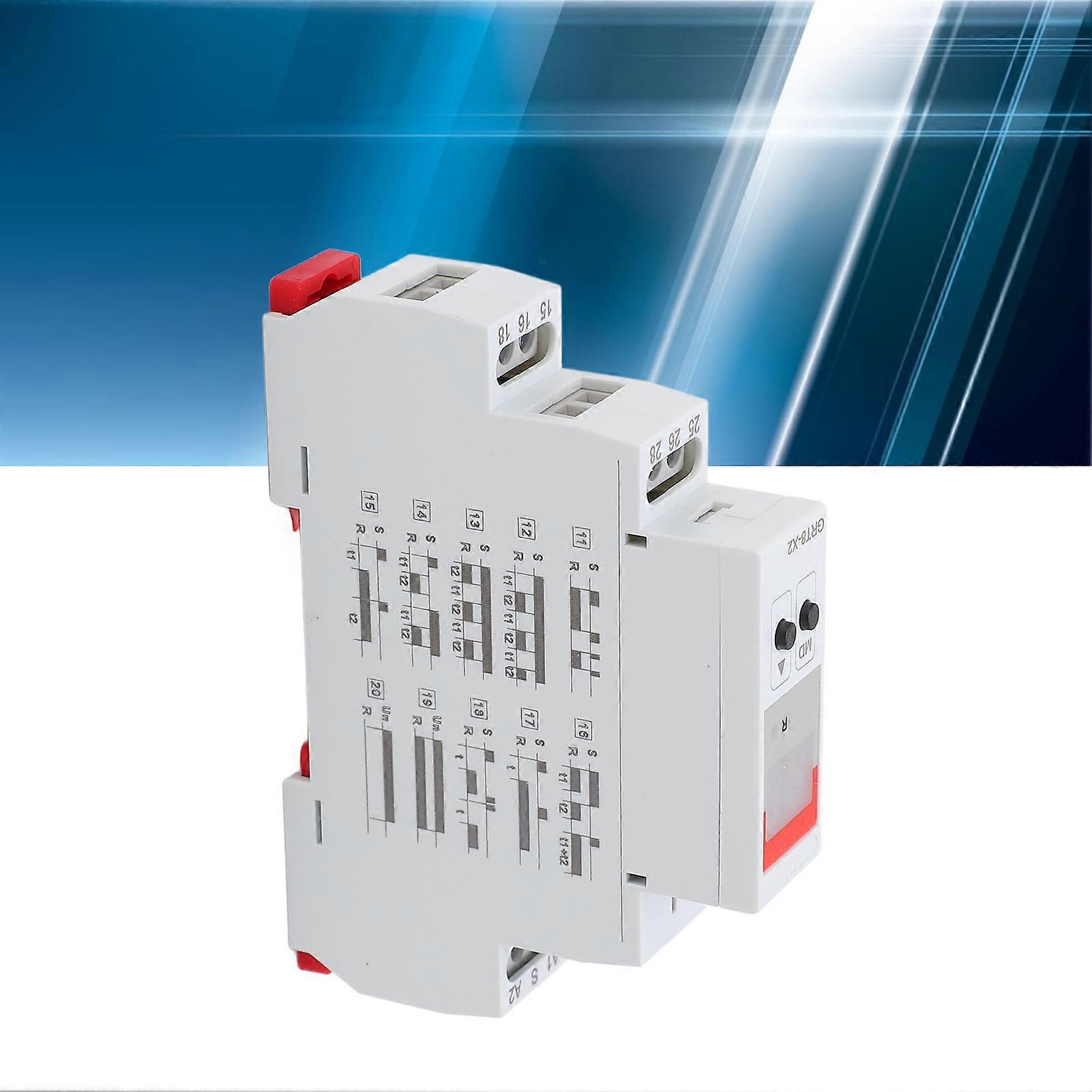 Digital Display Time Relay High Accuracy Flame Retardant ABS Time Relay with Indicator AC