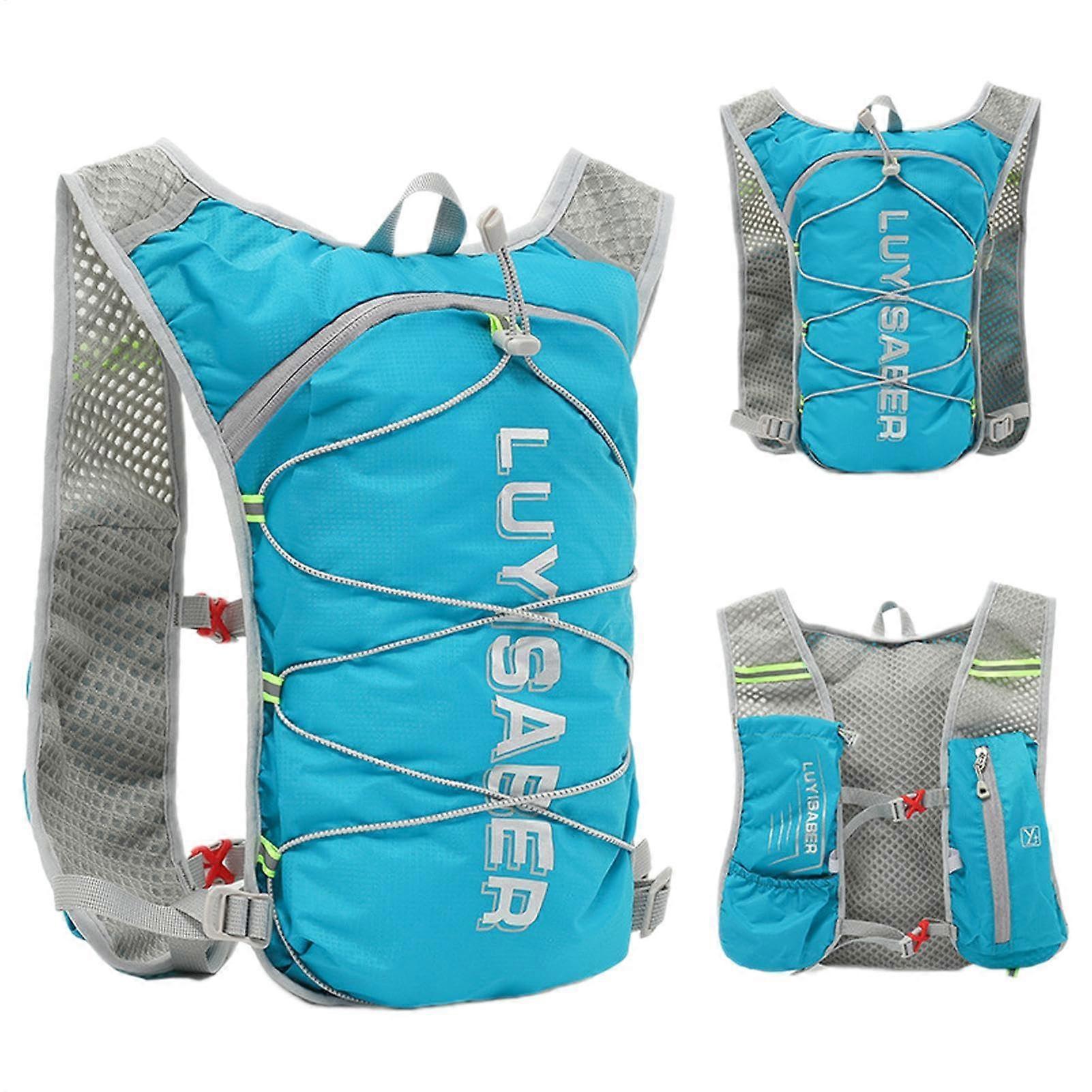Running Hydration Backpack with Reflective Straps, Breathable Padding, Lightweight Design for Hiking and Skiing
