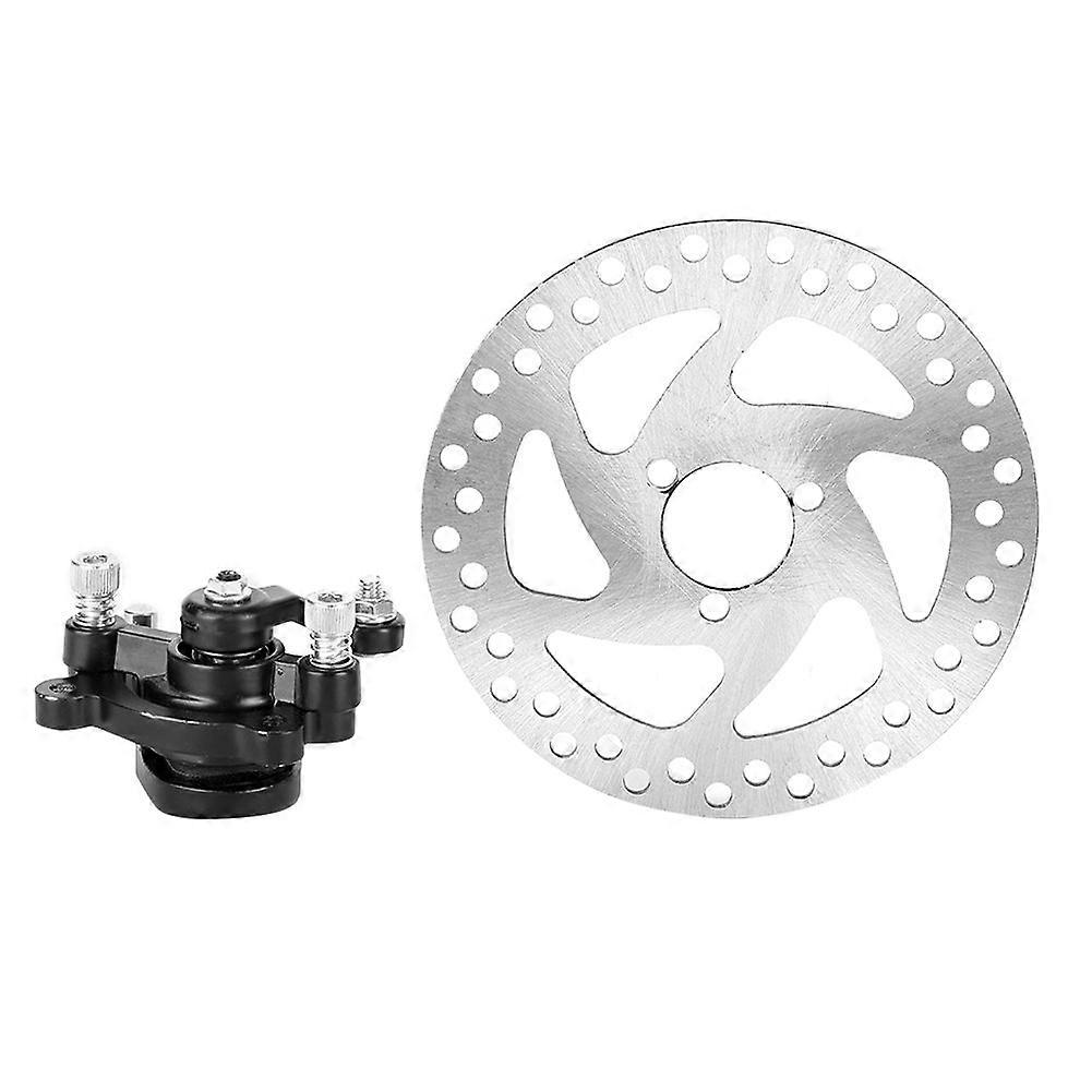 Aluminum Alloy Mini Scooter Rear Disc Brake Set Brake Disc+Brake Caliper for Rotors SUVs