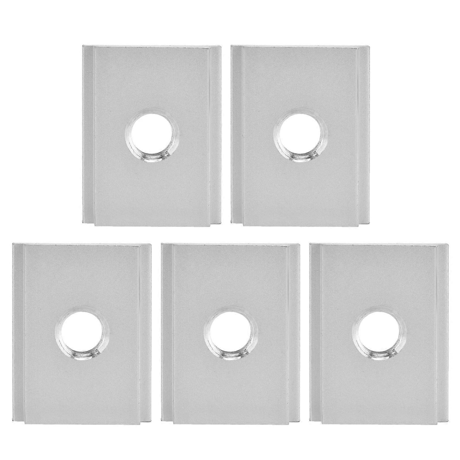 5 Pcs Woodworking Slider Aluminum Alloy Precise Size Flat Deformation Resistant Durable Woodworking ComponentM6