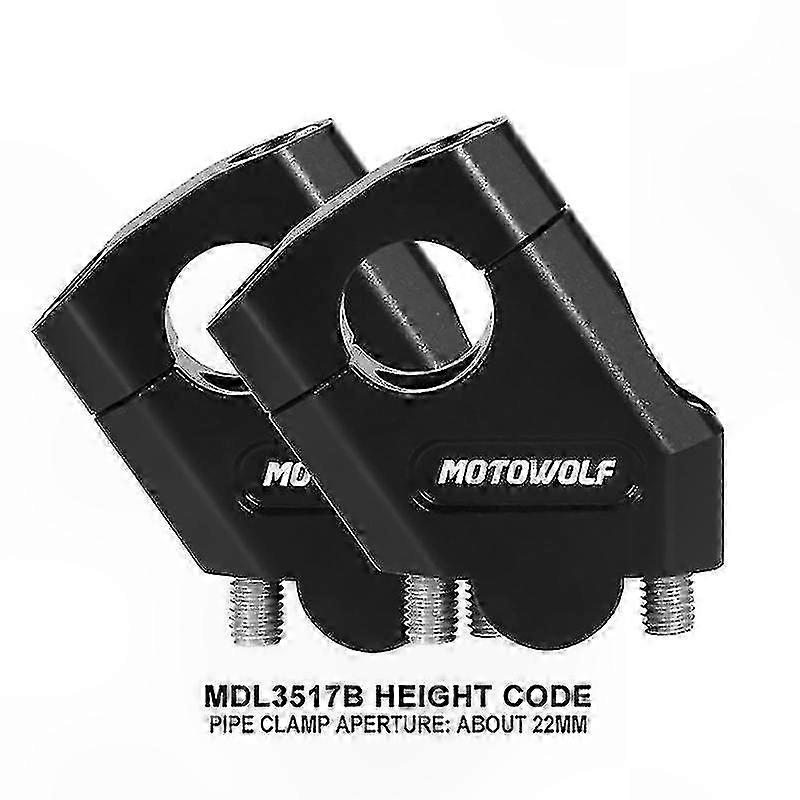 Universal Motorcycle Handlebar Riser Bar Mount Clamp for 28mm/22mm Handlebars, Compatible with Multiple Models, 3 Color Options