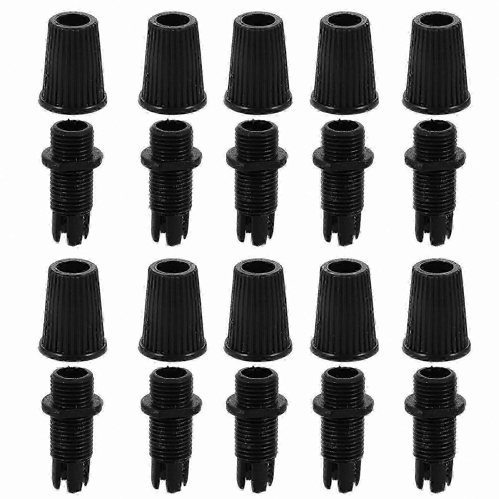 100 Pack Cord Connectors for Wiring and Hanging Lights with Strain Relief Feature