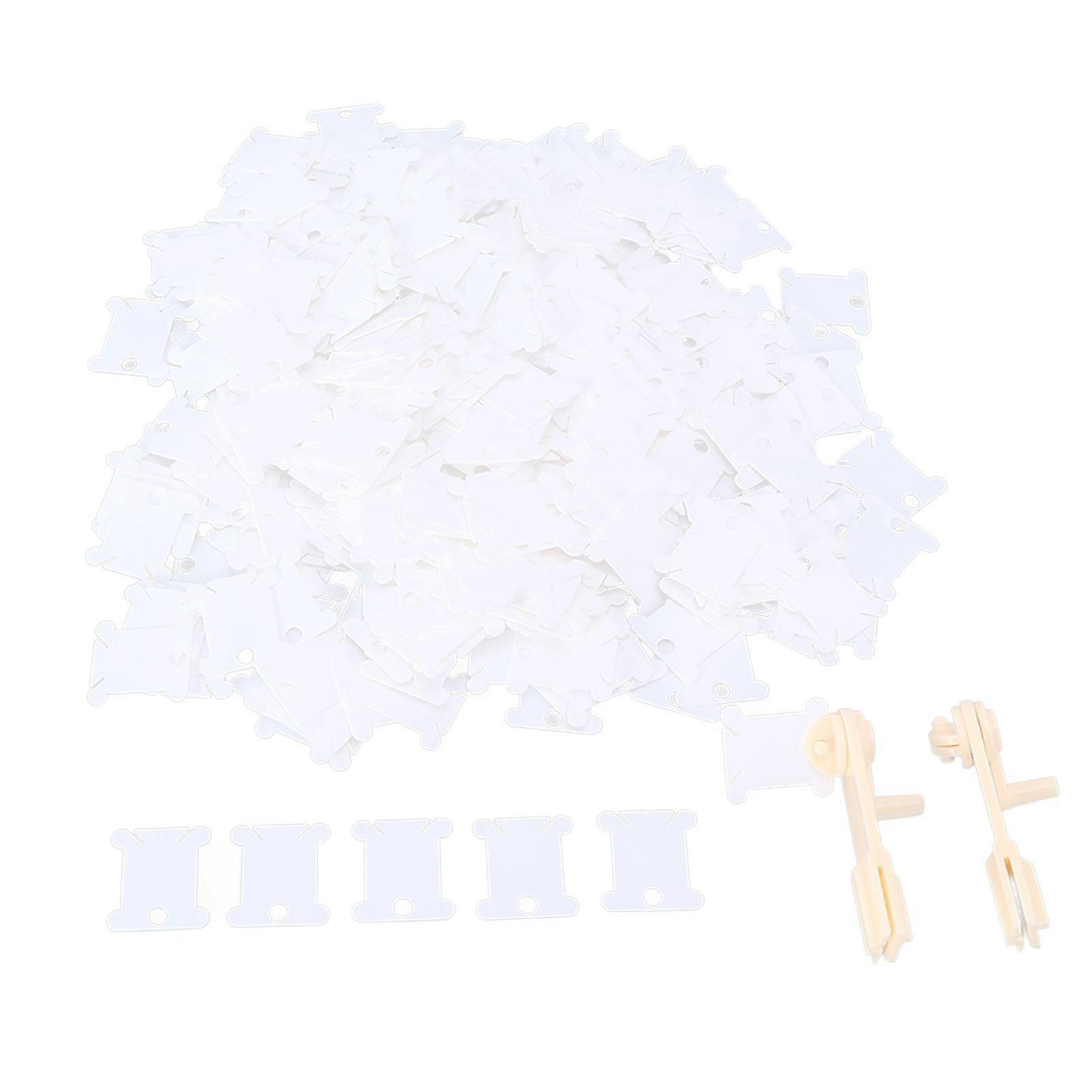 400Pcs Plastic Floss Bobbin Sorting Storage Function Anti Rust Beautiful Practical DIY Sewing Thread Storage for Sewing