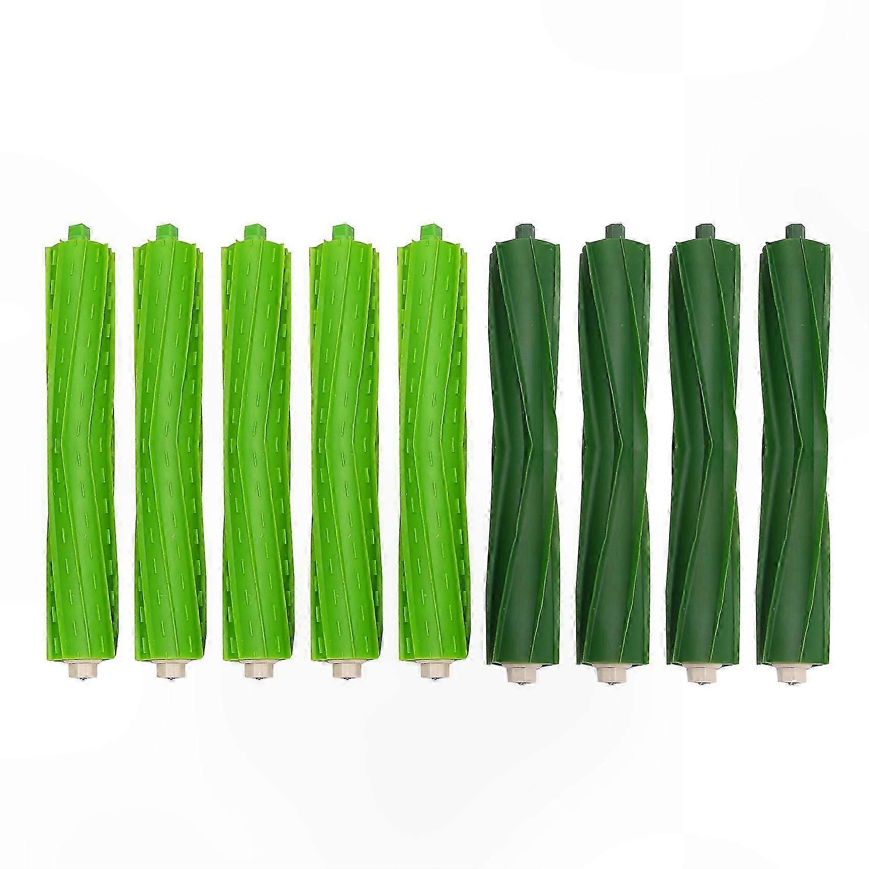 Multi-Surface Rubber Brush Rollers Compatible with Roomba i7 i8 E5 E6 E7 Series Robot Vacuum Cleaner Replacement Parts (4 Pack)