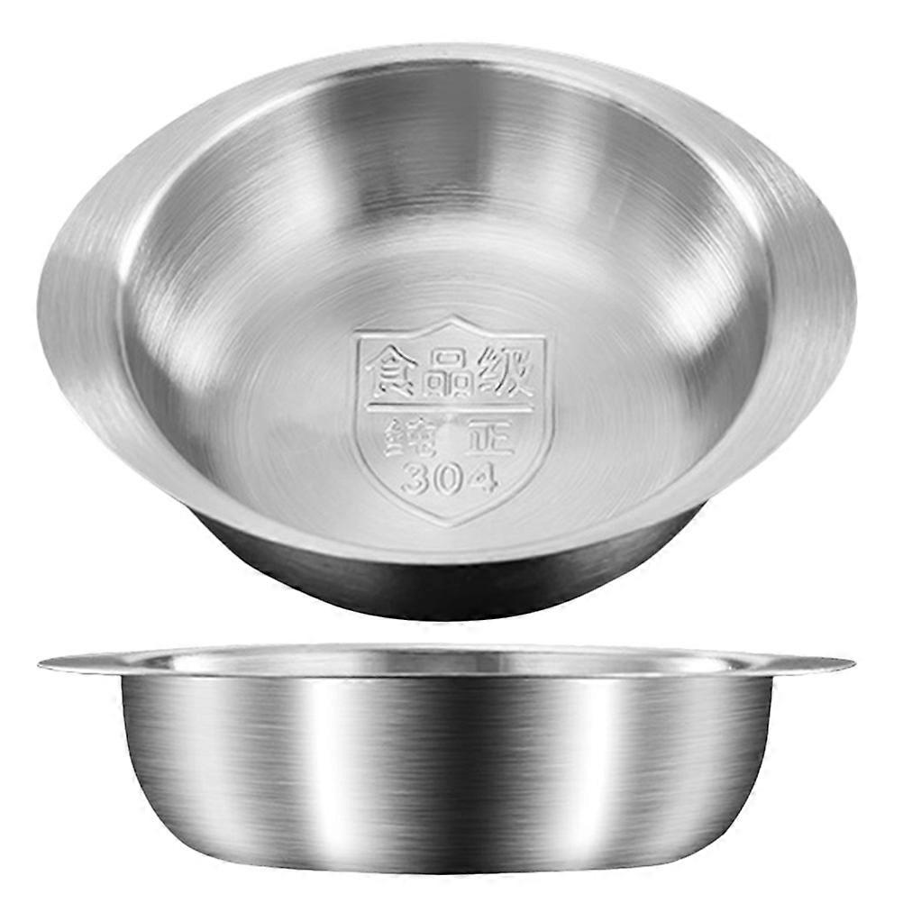 Stainless Steel Dish Soy Sauce for Storage 2Pcs Vinegar Appetizer Tray