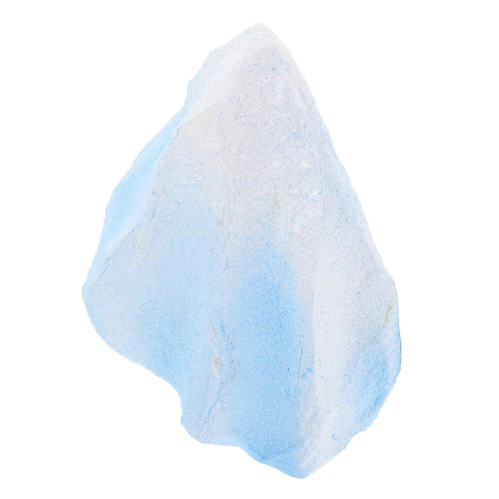 Sky-Blue Artificial Iceberg Figurine for Decor Foam Snow Mountain Prop