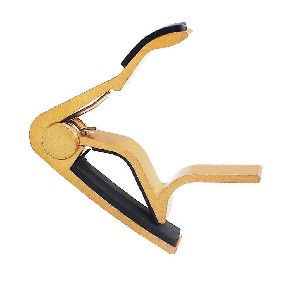 Guitar Capo Aluminum Clamp for Quick Tune Change 1Pcs Golden Clip-on