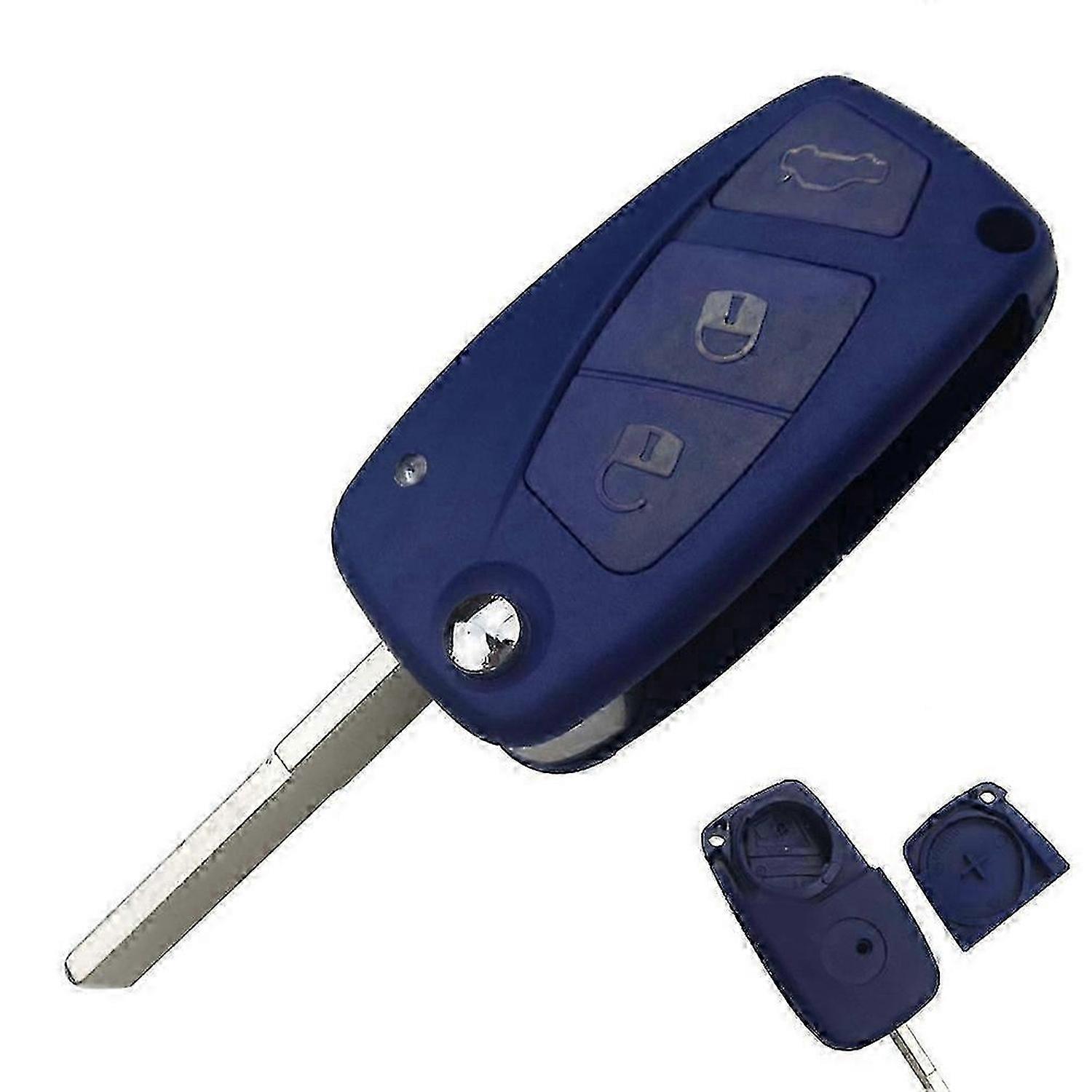 3 Buttons Remote Flip Car Key Fob Shell Case for Fiat Grande Punto Stilo Panda