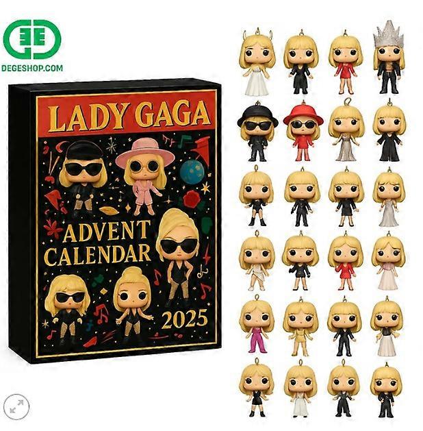 Lady Gaga Advent Calendar Blind Box Christmas Tree Decoration Acrylic Pendant