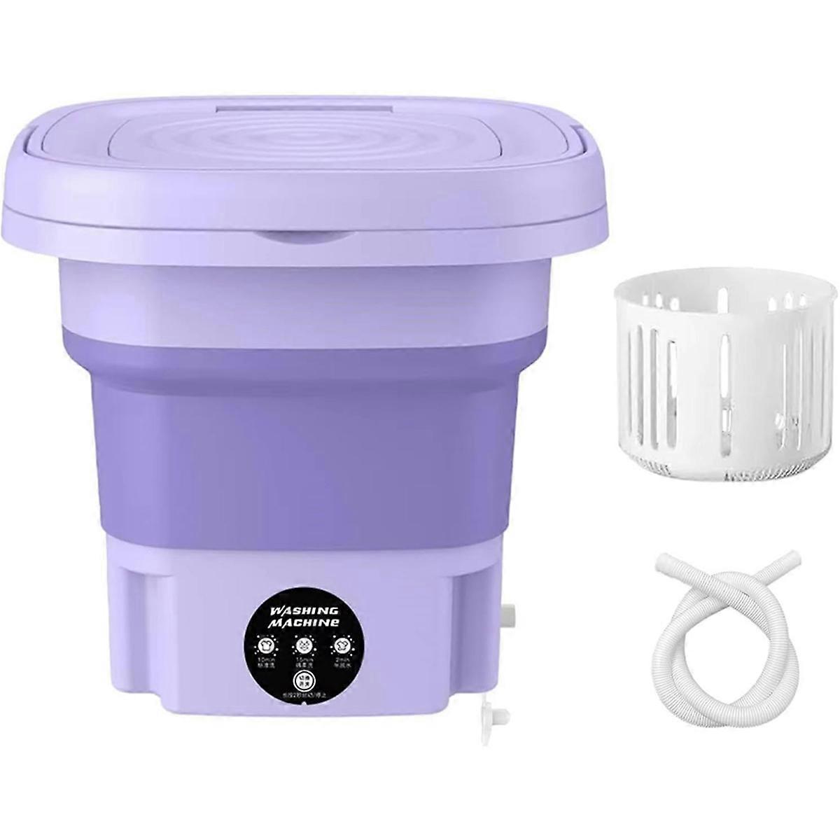 Portable Washing Machine, Mini Washer Deep Cleaning Half Automatic Washt, Foldable Washing Machine EU Plug