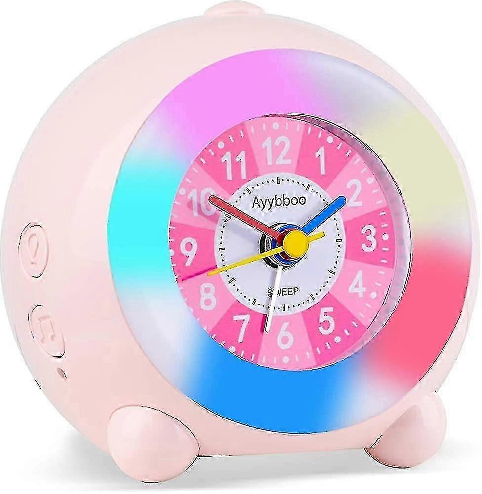Analog Children's Alarm Clock, Analog Alarm Clock Without Ticking Led Color