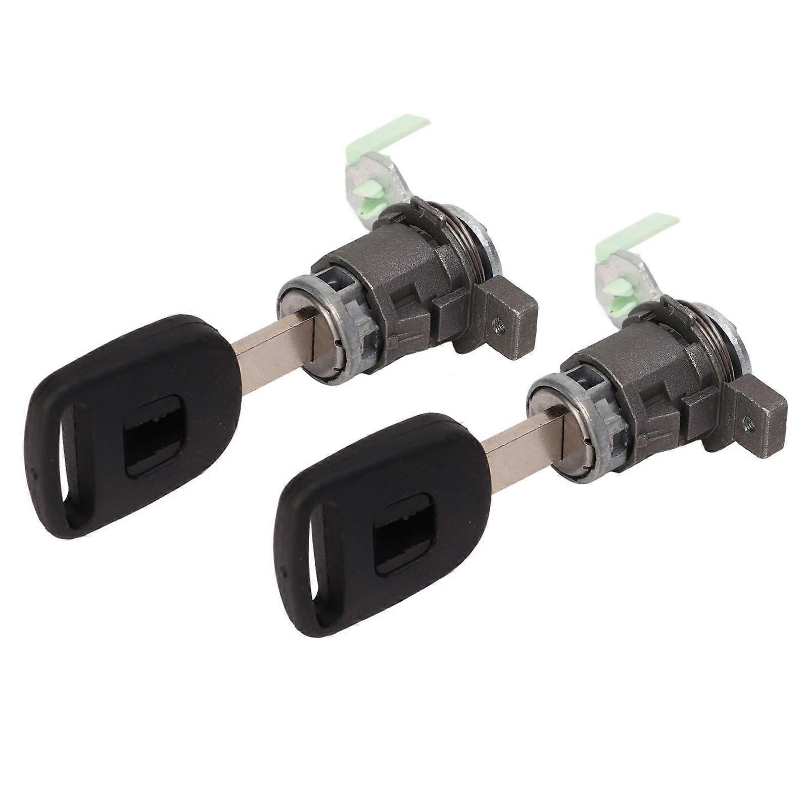 Car Door Lock Cylinder with Key Left Front Excellent Mechanical Stability Replacement for CRV 20022006
