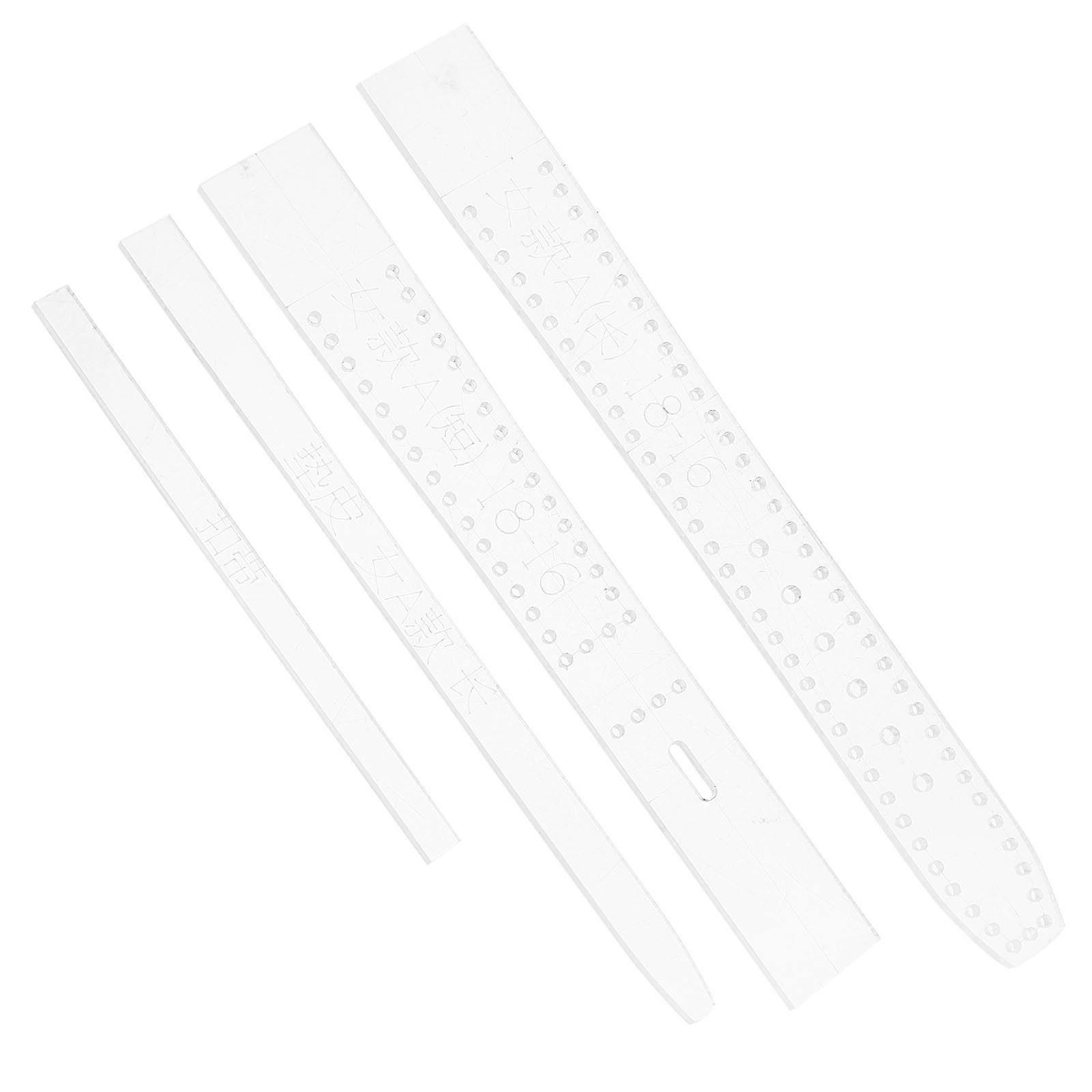 Transparent Acrylic Watch Strap Template for DIY Craft 4Pcs Tool