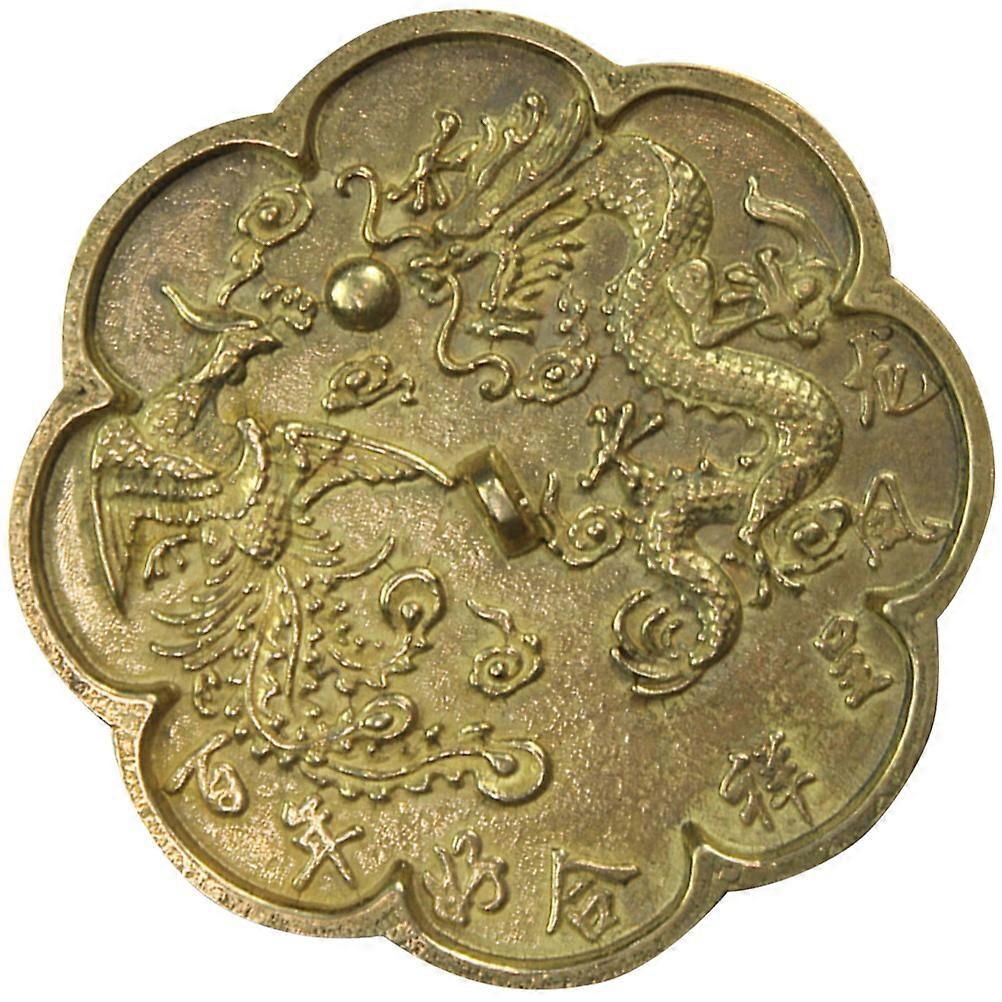 Chinese Brass Mirror Eight Diagrams Mirror for Evil Spirits Exorcism 2Pcs