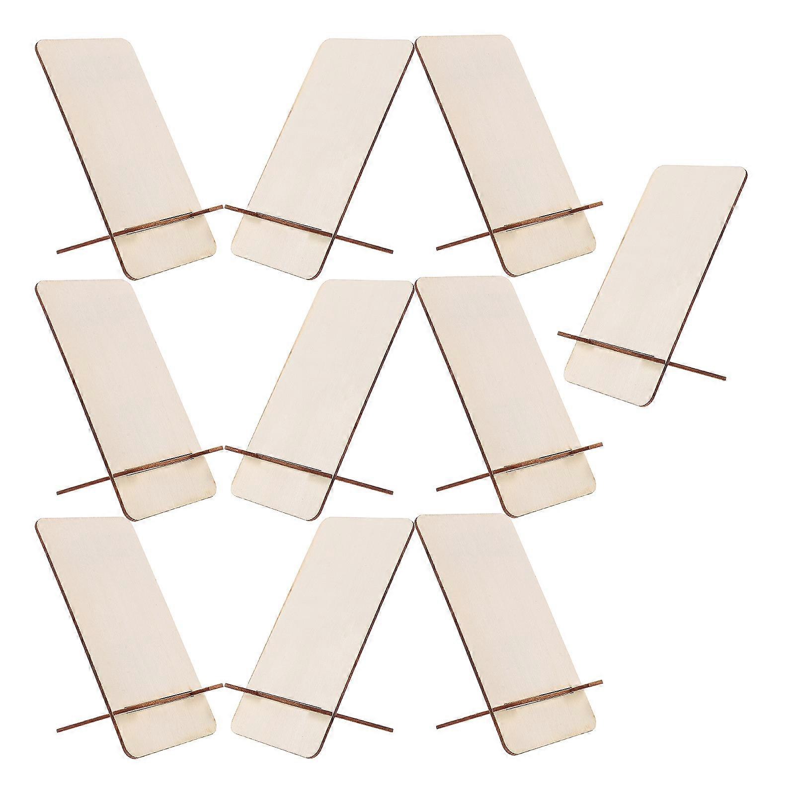 Wooden Phone Stand for Desk with Detachable Design 40Pcs Set