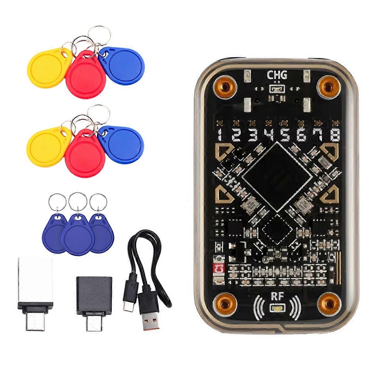 Chameleon Ultra Contactless Smart Card Emulator RFID Smart Chip Reader+6xUID/3xUID Keychain Compliant to NFC Read Writer