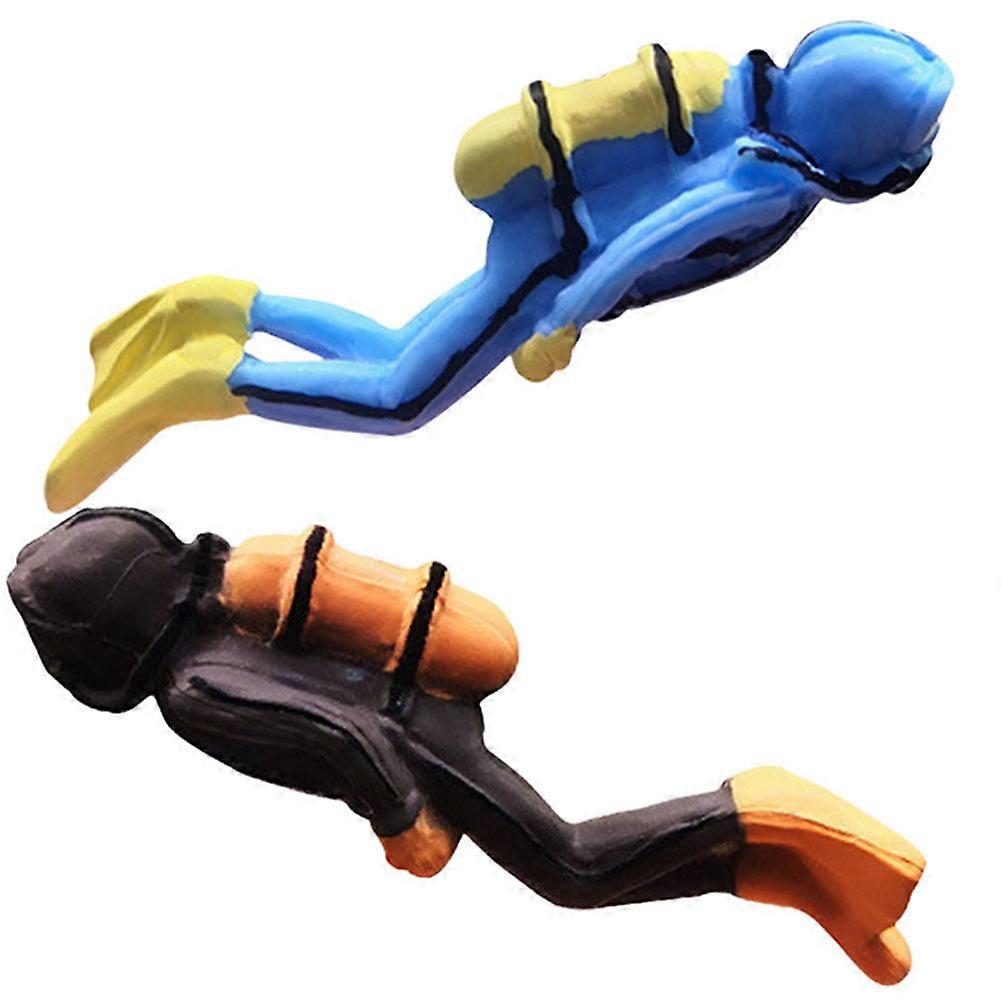 Miniature Diver Figurines Set Of 6 Perfect For Sand Table Dolls House And Home Decoration Attractive Resin Shape