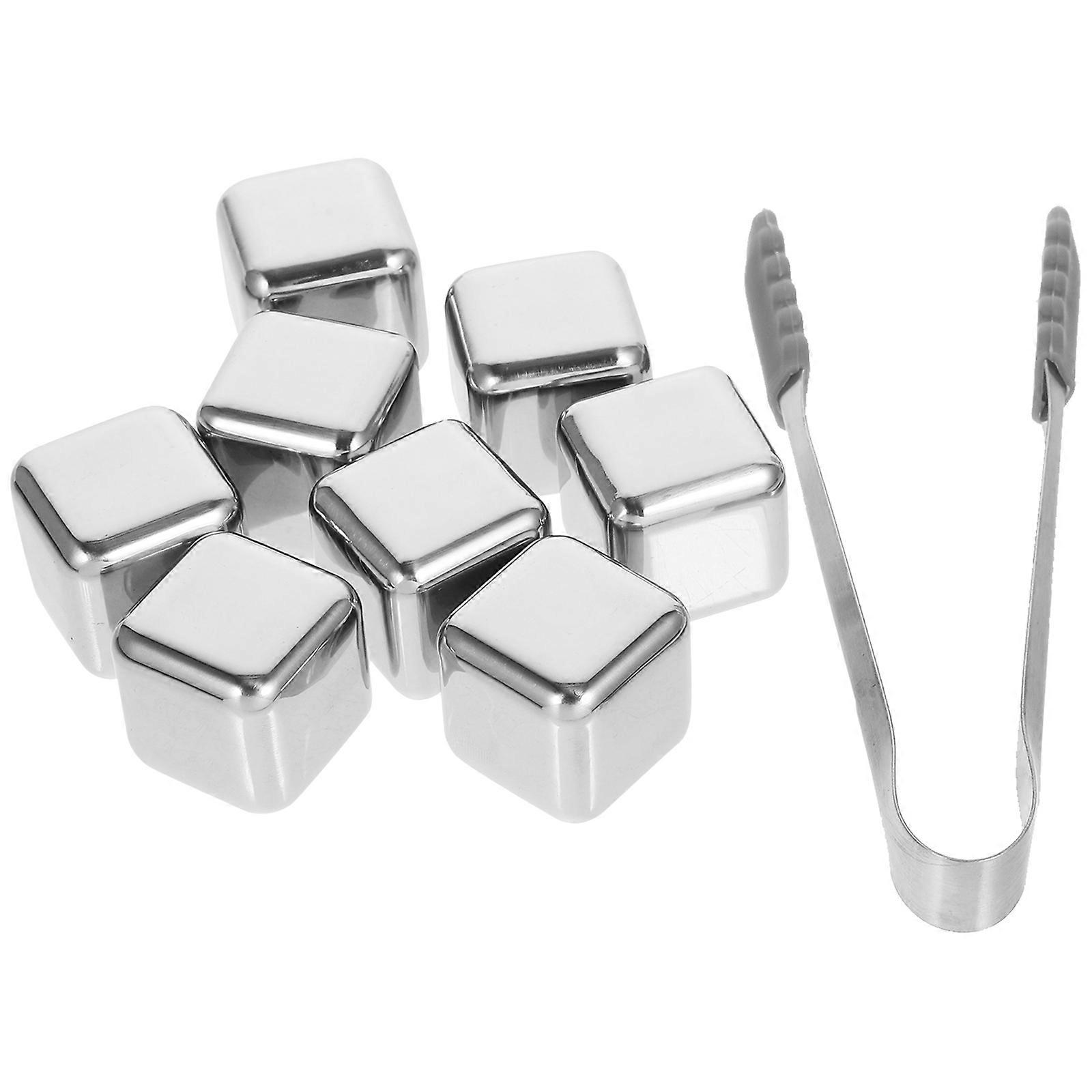 Stainless Steel Whiskey Stones Ice Cubes For Whiskey Bars Home Use 2 Sets Cooling