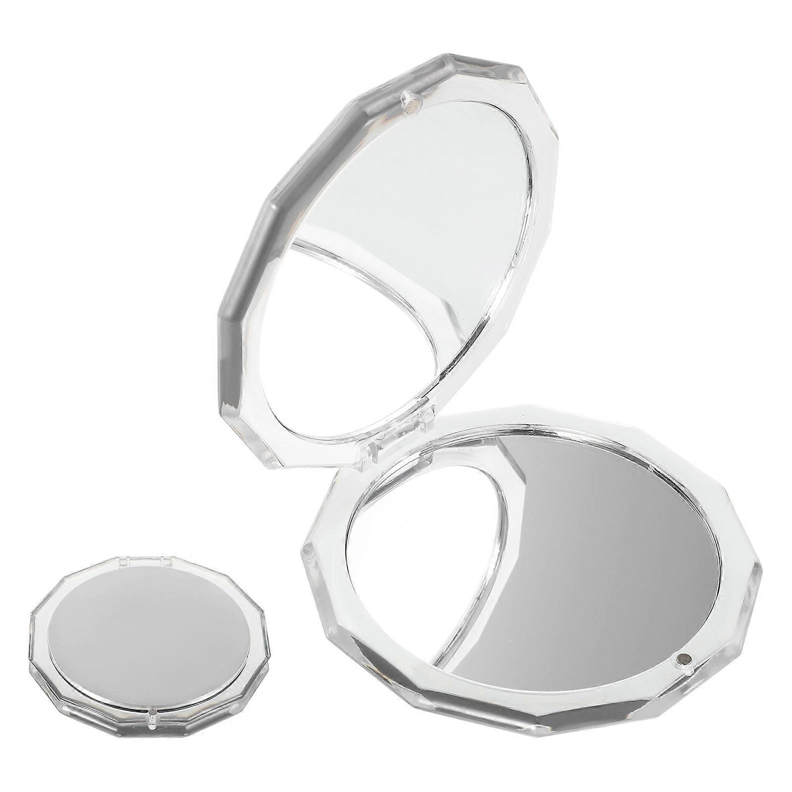 Small Portable Mirror for Women Folding Travel Use 3Pcs Compact Mirror