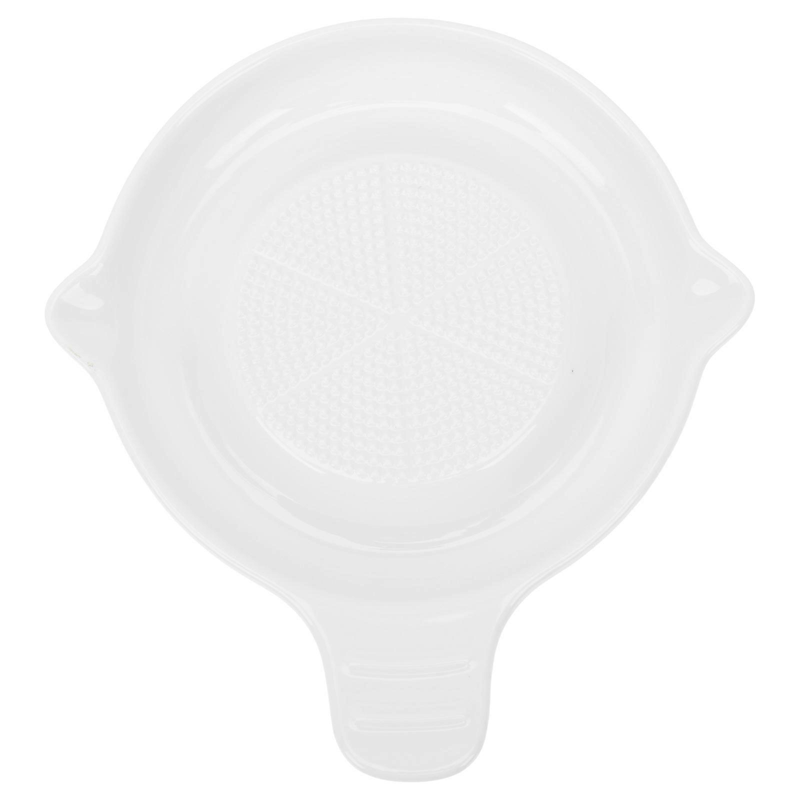 Grinds Complementary Food Grinding Tool Ceramic Grinding Plate Baby Complementary Food Preparation 16.5x15cm Food Grinder 1Pc