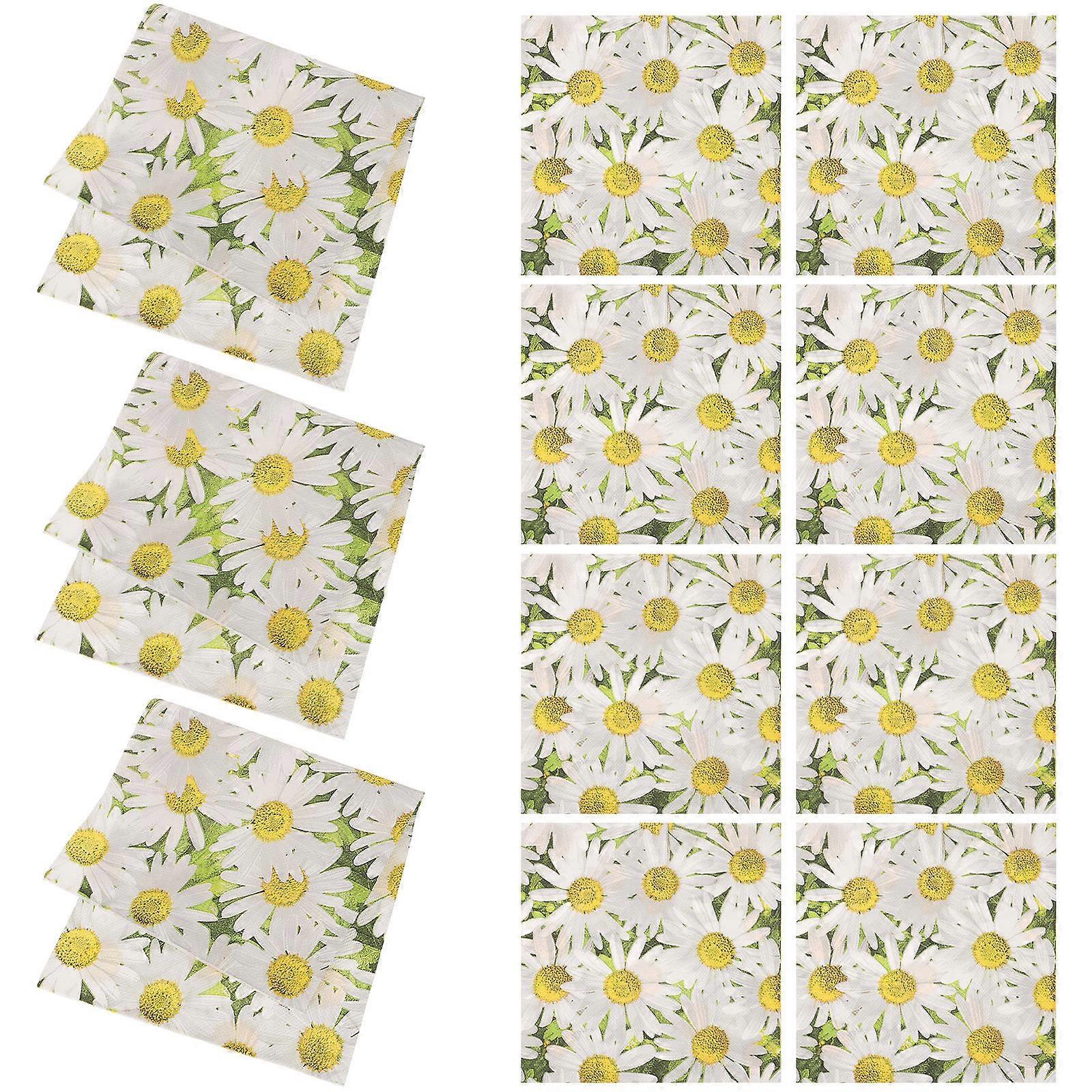Absorbent Facial Tissue Printing Napkin For Party Daily Use 33x33cm 120 Pcs