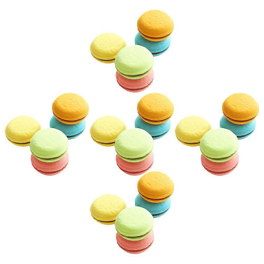 Rubber Material Mini Eraser Set 5Pcs Colorful Macaron Design Perfect For Students Craft Projects