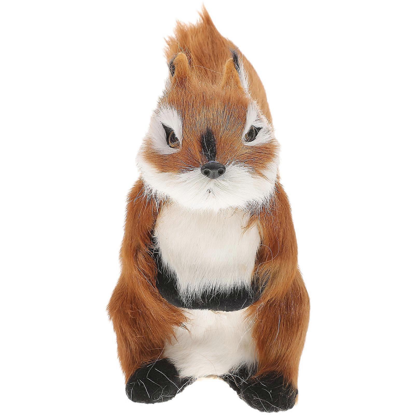 Animal Statue Squirrel Figurine for Decor 4Pcs Assorted Ornament