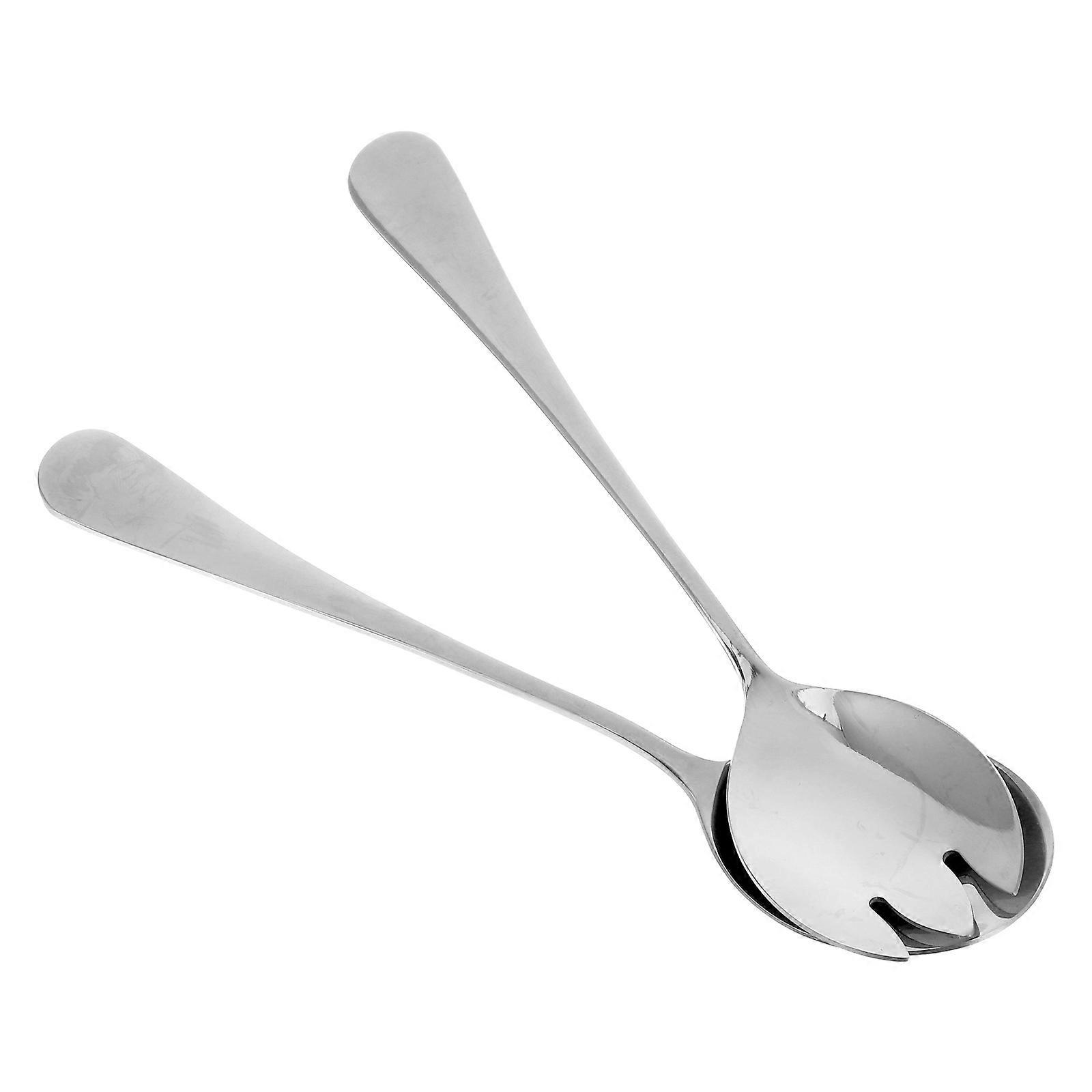 Salad Tableware Stainless Steel Serving Utensils Set for 5Sets Ergonomic
